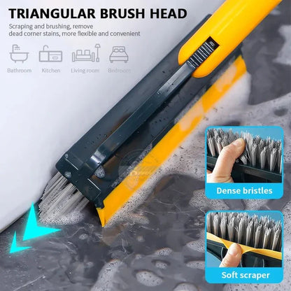 2-in-1 Cleaning Brush with Removable Wiper