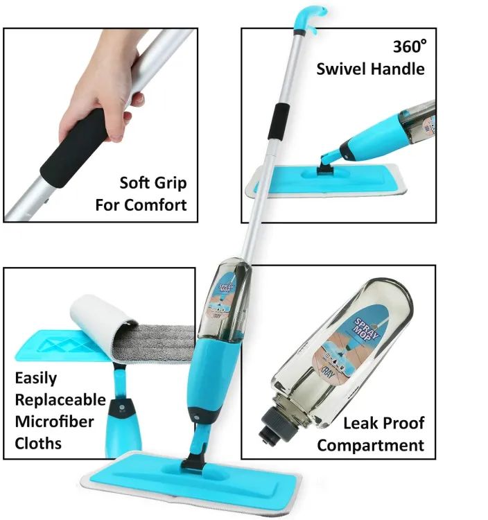 Magic Spray Mop With Extendable Handle | Microfiber Mop For Floor