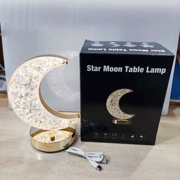 Moon Table Lamp Touch Nightstand Lamp 3 Color Mode