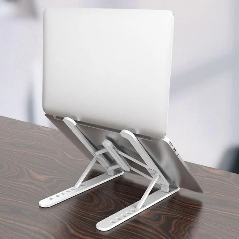 New High Quality Laptop Stand - Adjustable Portable Laptop Stand For Desk - Foldable Plastic Non-Slip Stand For Laptop And Tablet